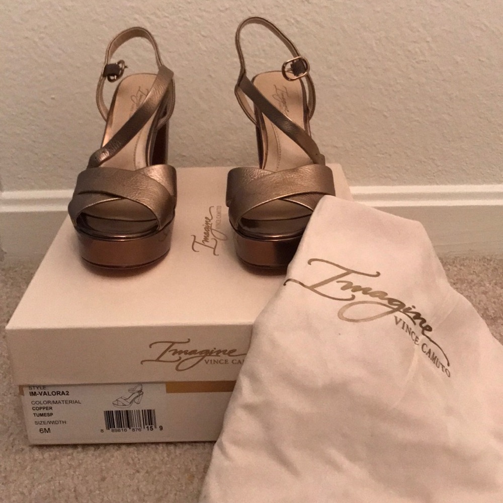 NWT Imagine Vince Camuto Copper Heeled Shoes